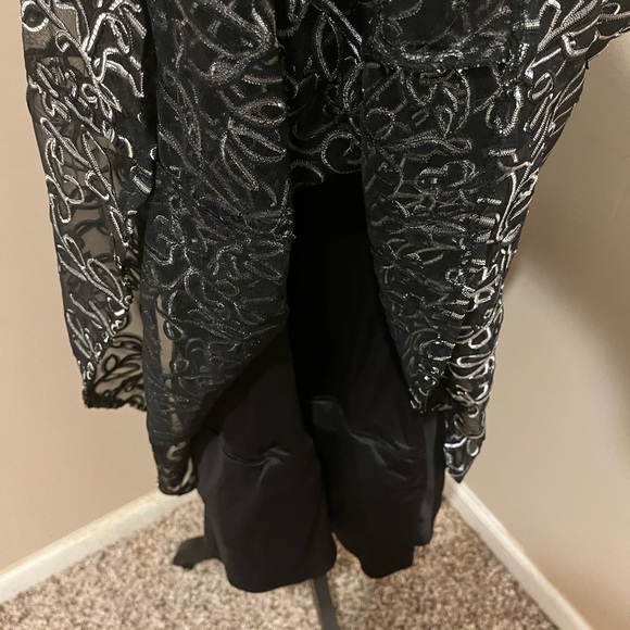 SLNY Fashions 9120251 Midi Soutache Black & Ivory Cocktail Dress, size 16 - Picture 5 of 9